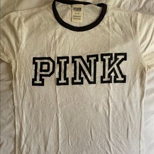 VS Pink White T-shirt, no damage or stains